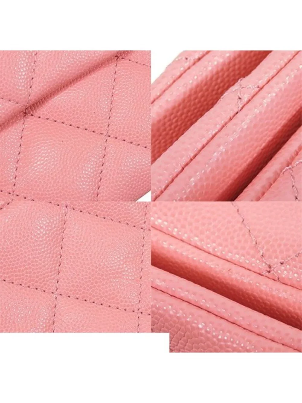 Chanel Chain Pink Gold Caviar Leather Quilted 20 Single Flap Shoulder Bag